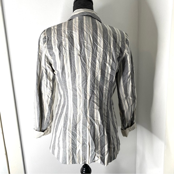 Dalia Grey Striped Lined Blazer NWT - Picture 7 of 11